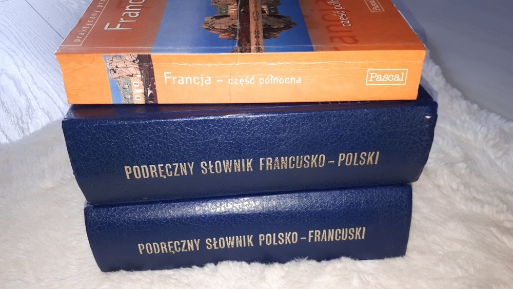 Francja - część północna i słowniki polsko - franc. i franc. - polski