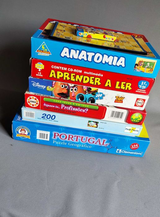 Pack de Jogos Educativos e Puzzles Infantis (Majora, Clementoni, Educa, Toyster)