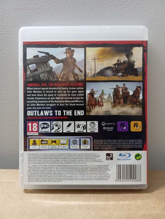 Red Dead Redemption, PS3 PlayStation 3 (aceito retoma de jogos PS1 e PS2)