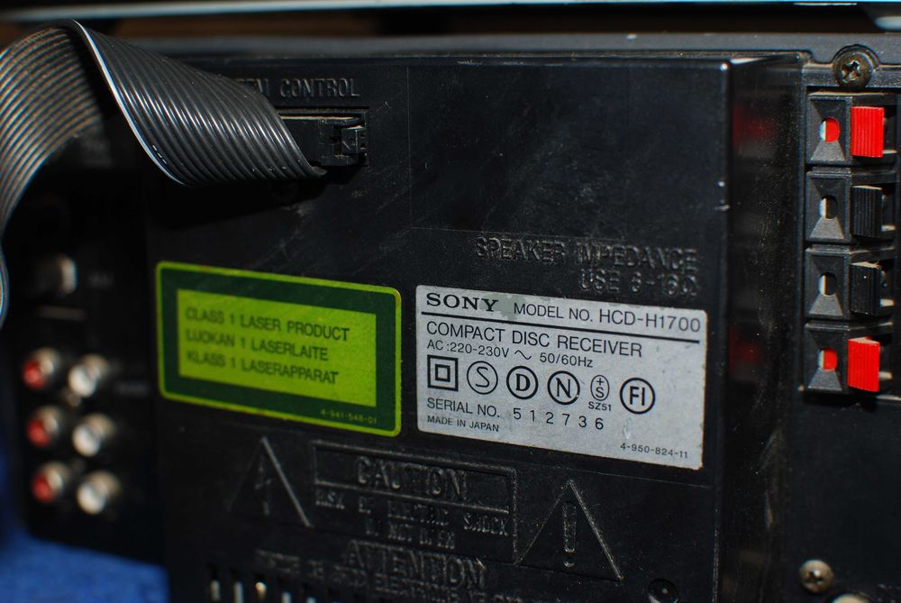Wieża Sony HCD-H1700-Klasyk lat 90-tych .