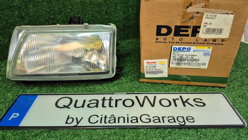 Otica Farol Esquerdo Seat Ibiza 2 Cordoba 6K Inca 6K9 1993 a 2002 Ref. 445-1102L-LD-E NOVO DEPO
