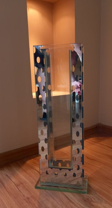 Wazon glamour designerski lustrzany Lux wysokość 45cm Made in U.S.A