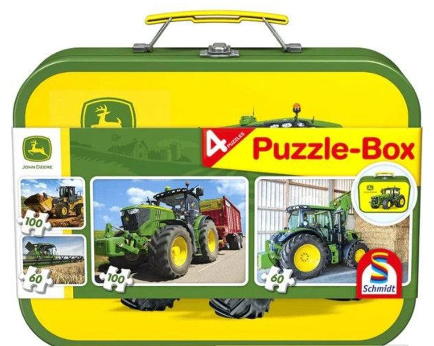 Jogo: Cx c/ 4 Puzzles Quebra-Cabeças, 320 pcs - JOHN DEERE - NOVO