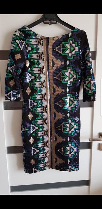 River Island sukienka cekiny r 36