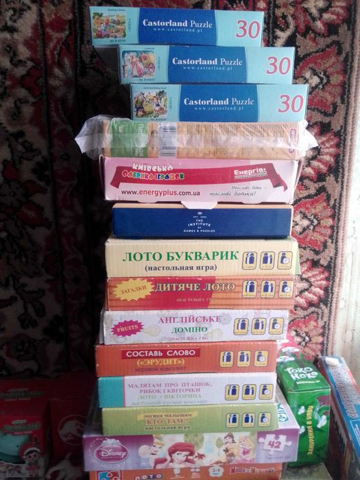 Развивающие игры настольные новые и б/у