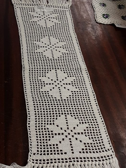 Panos em croché  medidas nas fotos  cada 1€