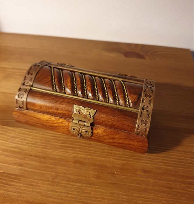 ferro forjado  banco ferro Caixa antiga madeira