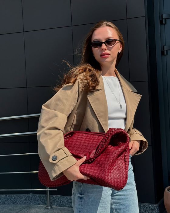 Сумка плетена шопер