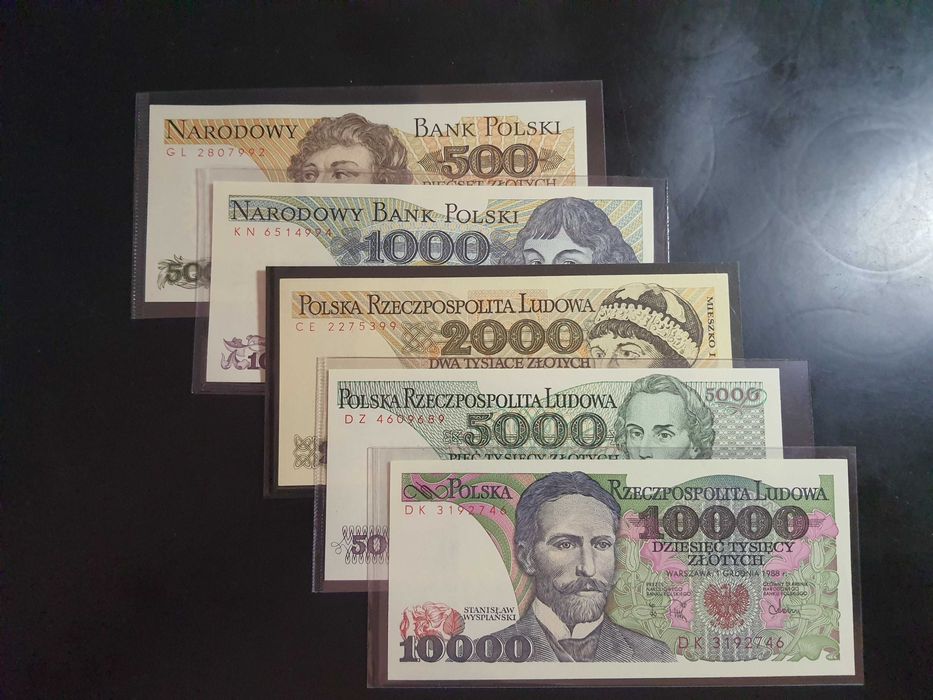 Zestaw banknotów PRL 17 szt. stan UNC !!!