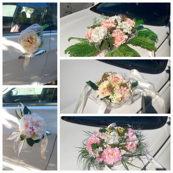 Свадебные украшения для авто