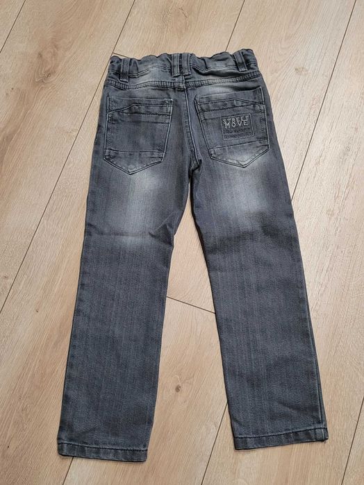 116 Spodnie jeansowe jeansy chłopięce Lidl lupilu szare
