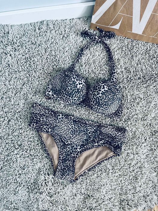 Bikini 38 M damski strój kapielowy dwuczęściowy panterka