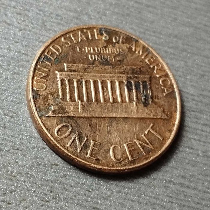 Монета 1 цент США 1977 г.в., медь, редкая, для коллекции