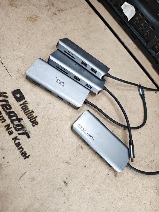 Profesjonalna Stacja Dokująca Selore 9w1 USB-C | 2x HDMI, DisplayPort (Triple Display) | NOWA