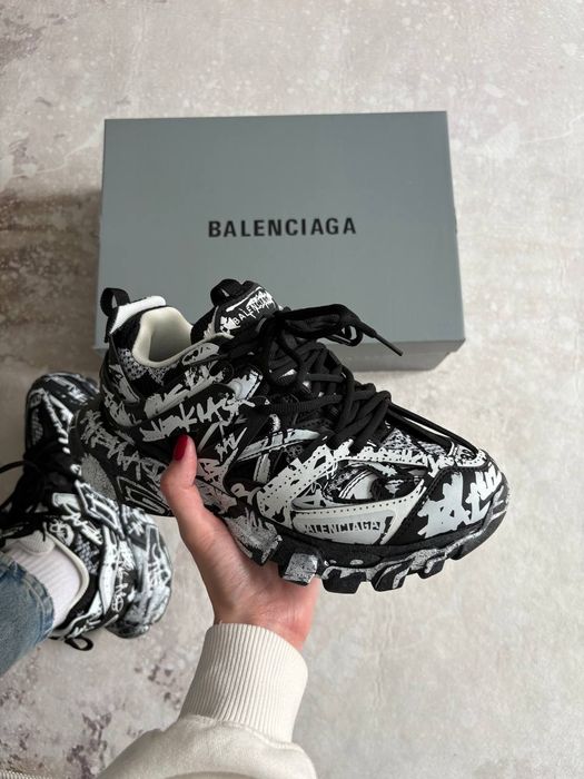 36-45 Balenciaga Track Graffiti Black White: 4 499 грн