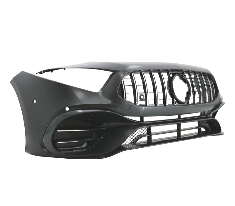 PÁRA-CHOQUES DIANTEIRO MERCEDES CLASSE A W177 V177 18- LOOK AMG A45 CROMADO