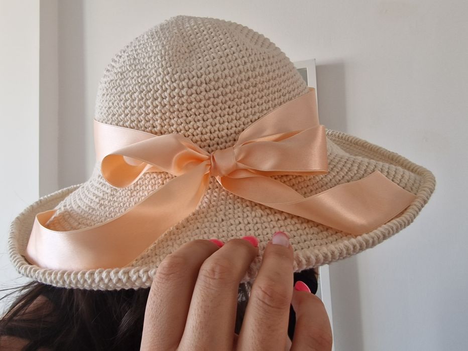 Chapéu Verão Bege (feito à mão)