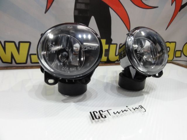 Farois de nevoeiro com luz branca 5000k para BMW F10, F11, F22, F23, E92, E93, F07 em cristal ou em fundo escurecido (smoke)