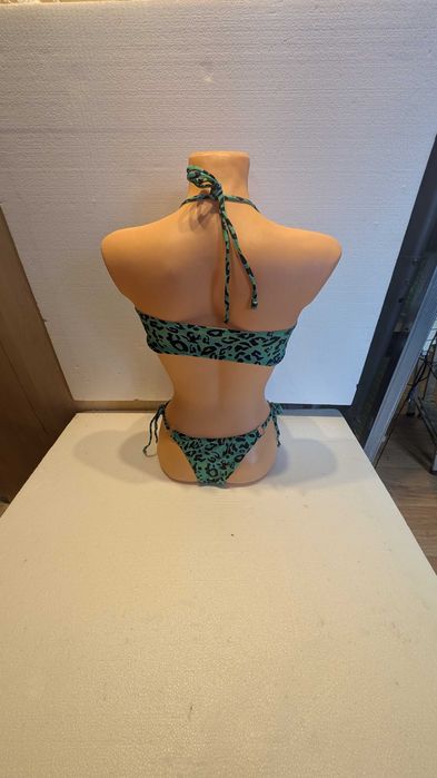 Seksowne bikini w panterkę damskie strój kąpielowy dwuczęściowy