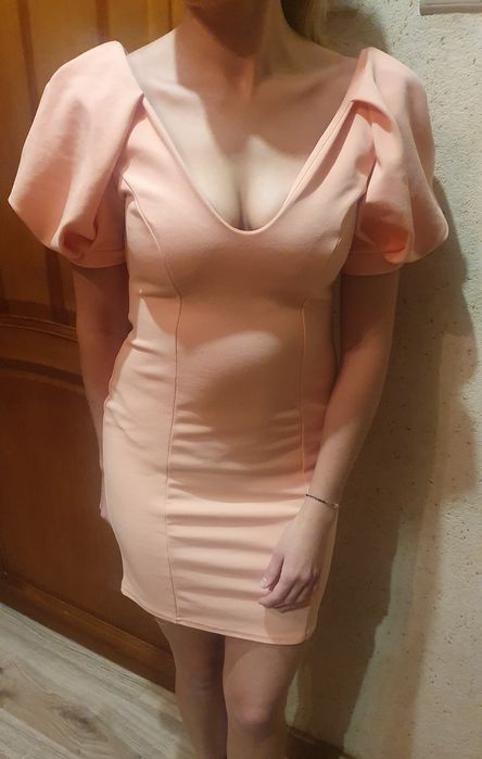 Missqudied morelowa dopasowana sukienka stan bdb rozm. S 36
