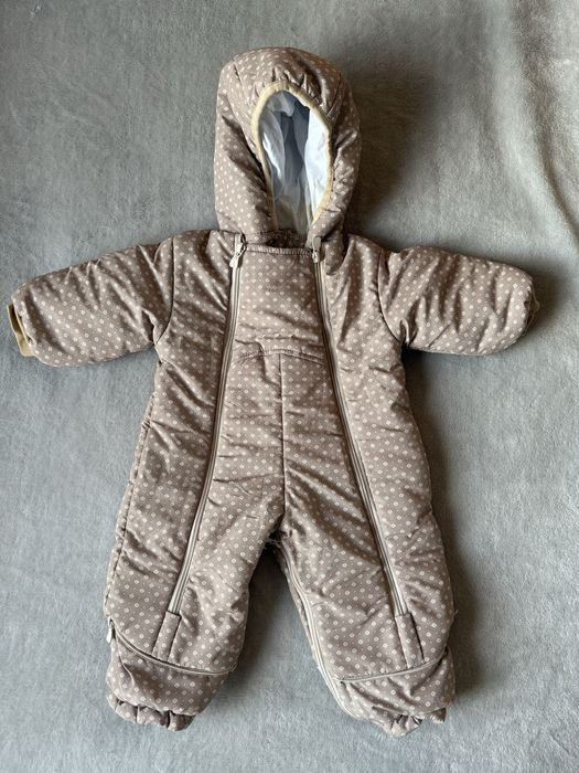 Дитячий осінній комбінезон коричневий