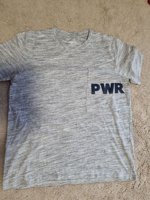 T-shirt siwy chłopięcy 158/164