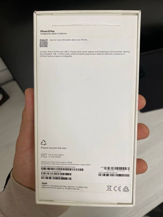 Iphone 15 plus 256gb e-sim