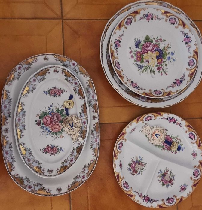 Várias peças de Louça Limoges