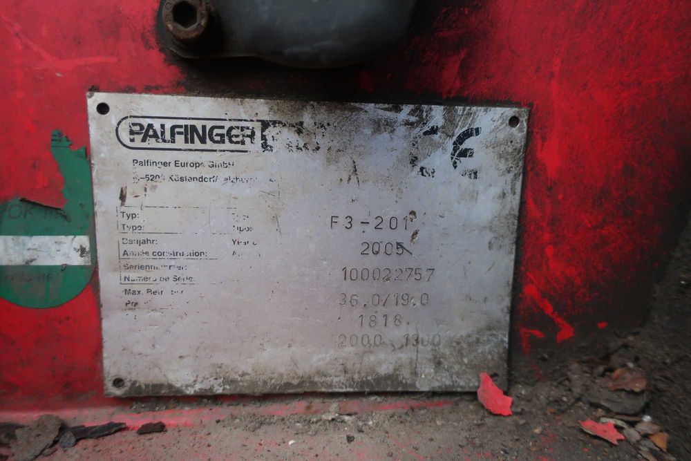 Wózek zawieszany Palfinger  F3-201 Silnik Lombardini Ldw 1003/B1