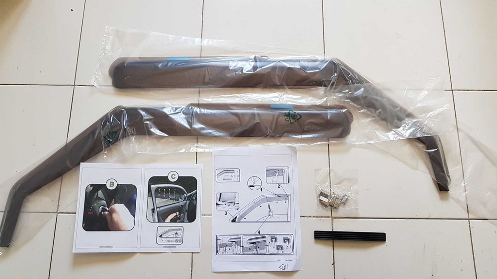 PANDA Fiat chuventos deflectores abas vidros lateral novo