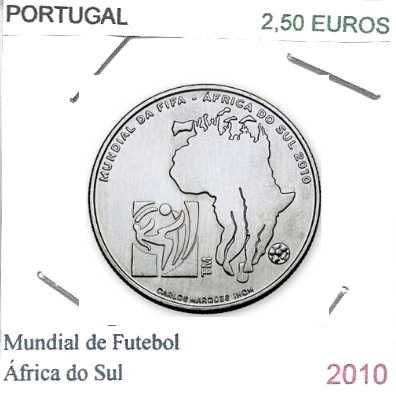 Mundial de Futebol na África do Sul - - - 2,50 € - 2010 - - - - -Moeda
