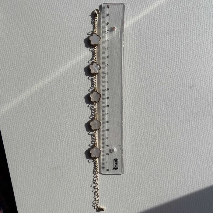 Pulseira com Flor e Pérola