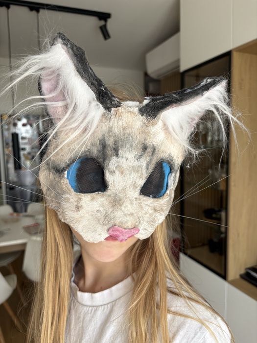 Maska therian kot Ragdoll cosplay