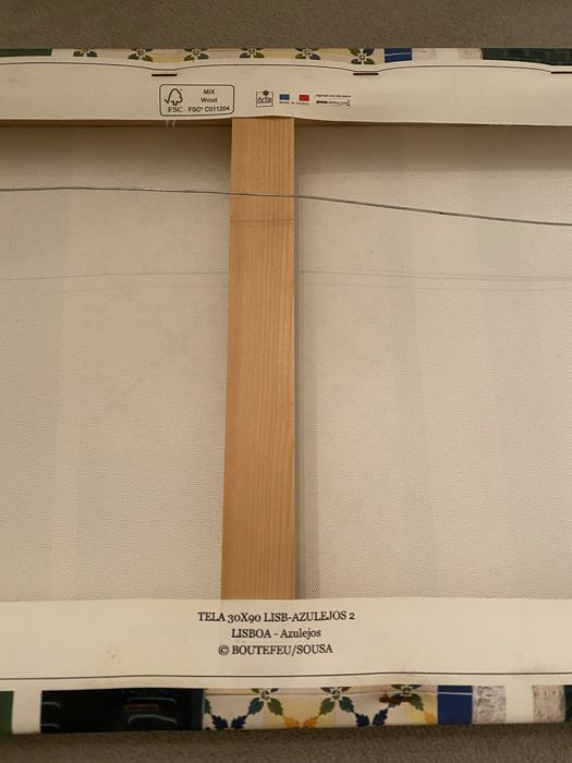 Quadro decorativo com azulejos portugueses – estilo mediterrânico