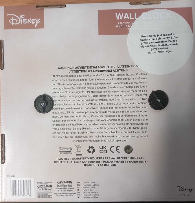Nowy zegar ścienny Pyramid GP85875 Myszka Miki Mickey Mouse