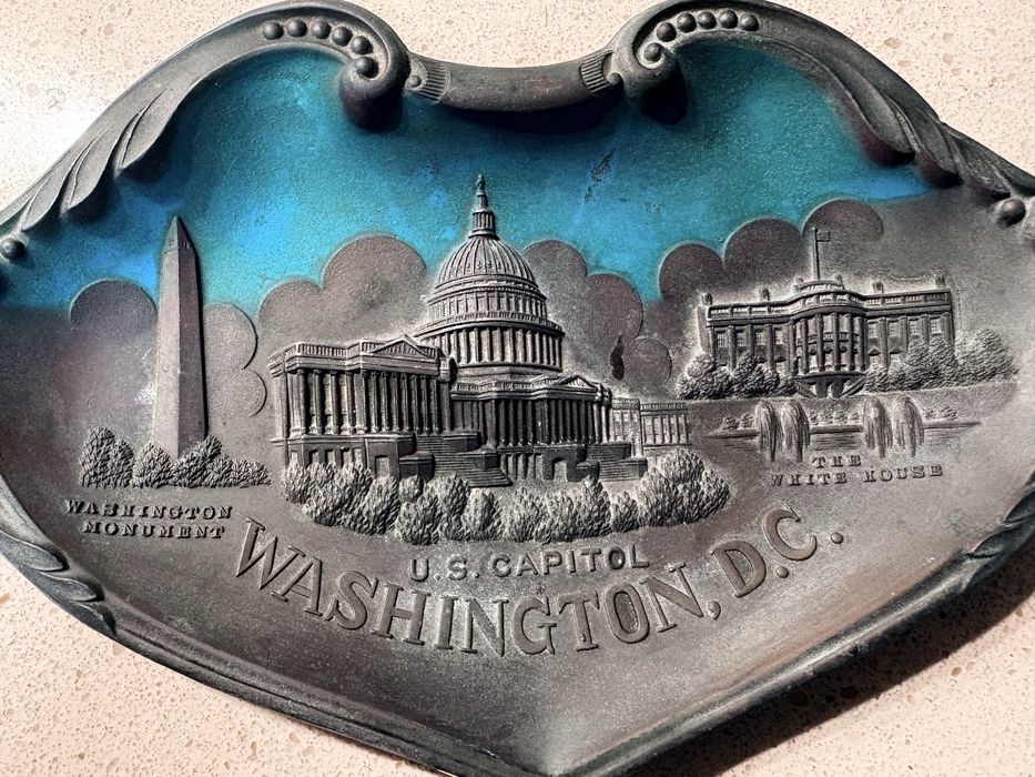 Antiga bilheteira - Lembrança “Capitol Washington DC” em relevo