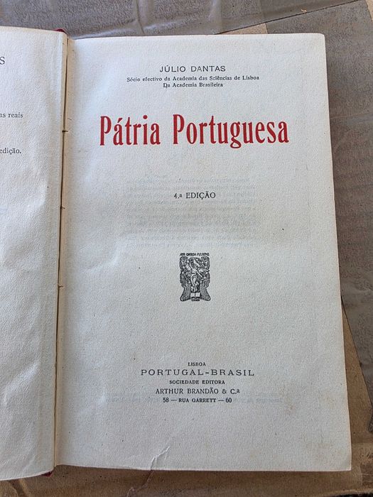 Livro Antigo - Julio Dantas