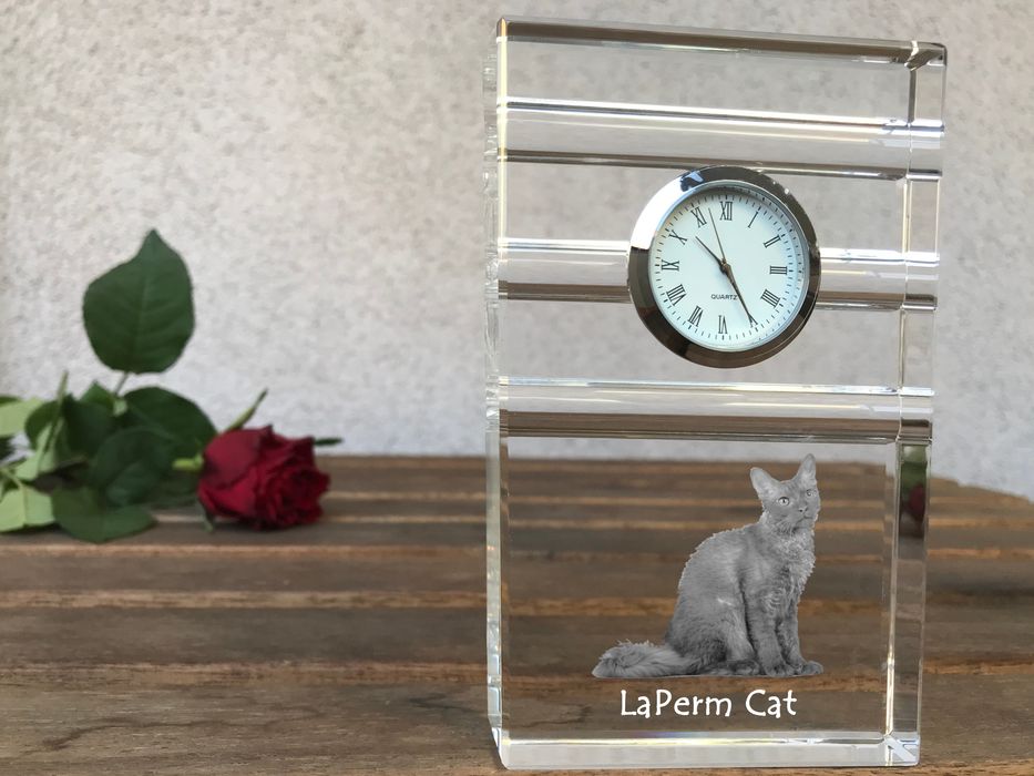 Laperm zegar trój-paskowy z kotem Art-Dog