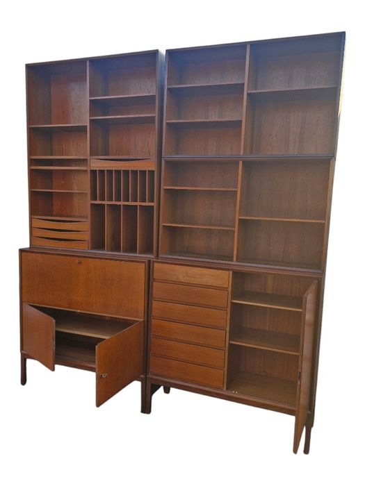 Komoda Tekowa  Marian  Grabinski prl / Szafka prl / Biblioteczka prl