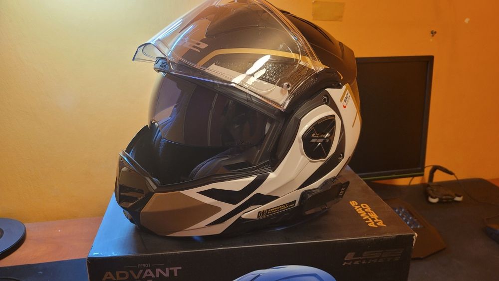 Kask LS AVANT X - XXXL (65-66) FF901 ece22.06 + CARDO EDGE (centralka)