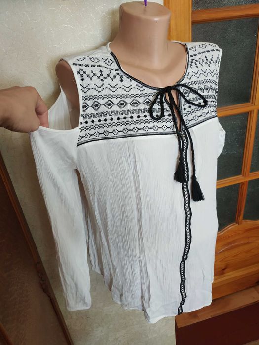 Жіноча вишиванка, дизайнерська блузка бохо F&F UK 22, EUR 50-52 розмір