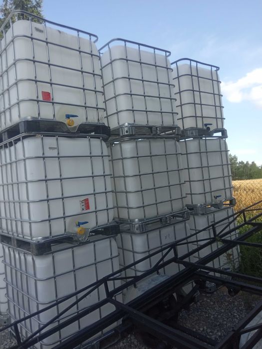 Zbiorniki 1000l na rsm, wodę. Beczka na ropę. Transport
