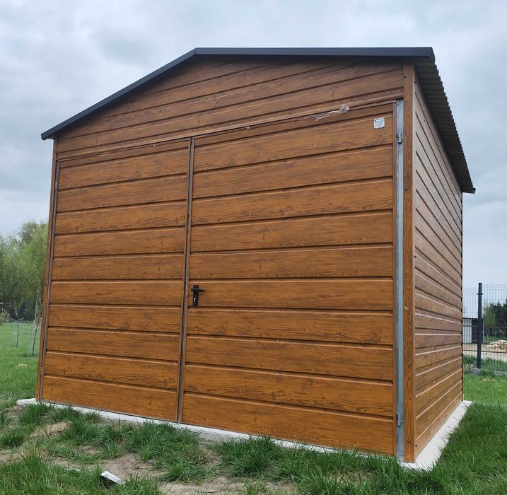 Garaż Blaszany Złoty Dąb + Grafit HIT NISKA CENA