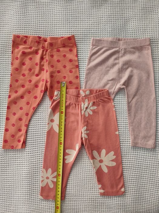 3x legginsy dziewczęce niemowlęce  68-74