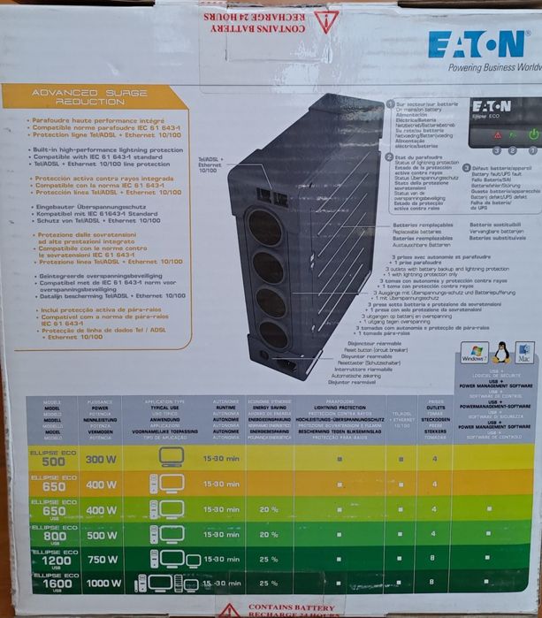 UPS Eaton Ellipse ECO 500VA