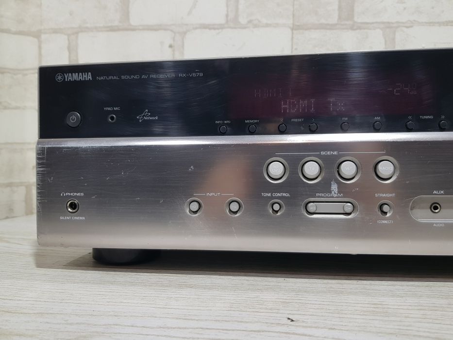 7.2 AV ресивер YAMAHA RX-V579, *7x115 Вт, Wi-Fi,Bluetooth,AirPlay,ARC