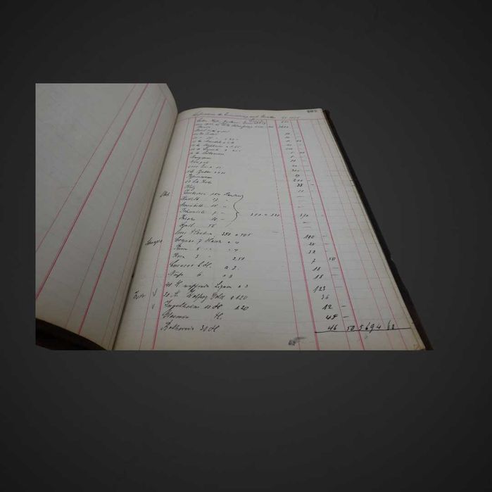 Księga handlowa zapisy magazynowe i finansowe 1897/1952  j5/101271