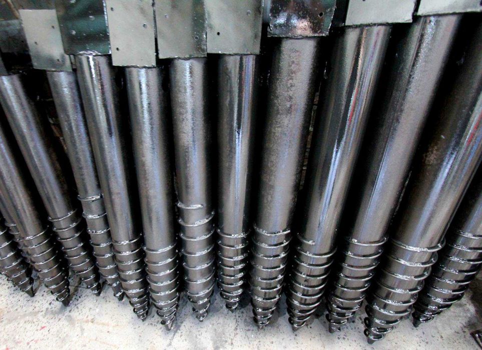 Сваї гвинтові, геошуруп, палі, сваи винтовые, монтаж, фундамент