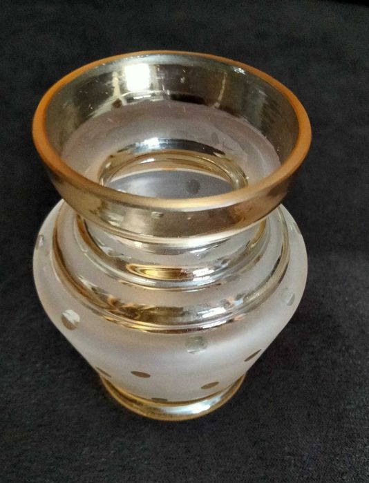 Jarra / caspot antiga em Vidro Casca de Cebola