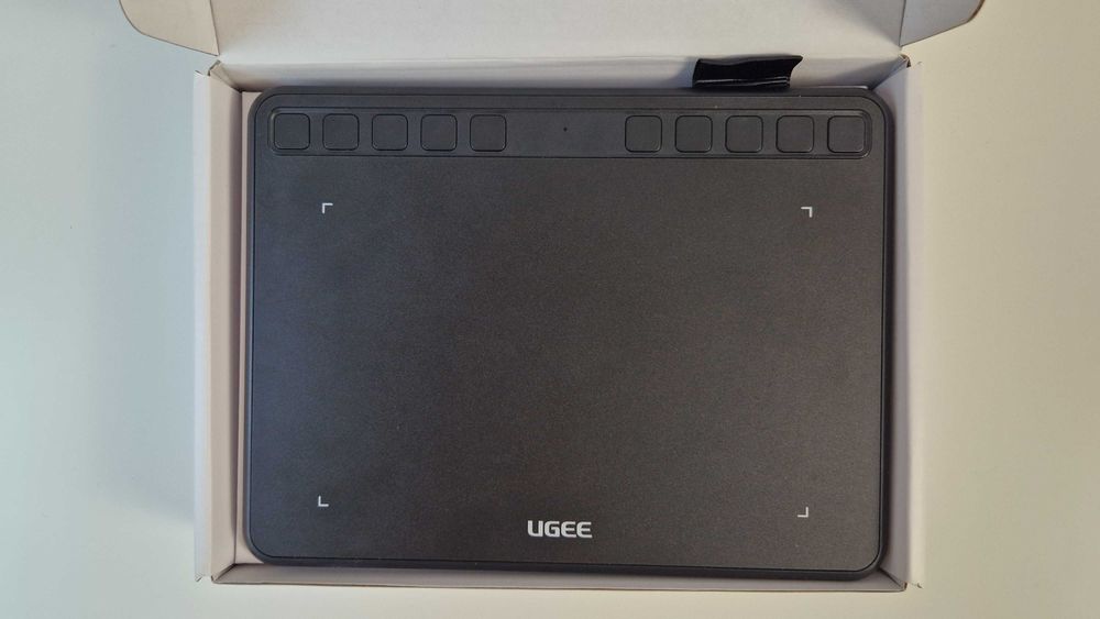 Tablet gráfico UGEE S640 com caneta — como novo na caixa